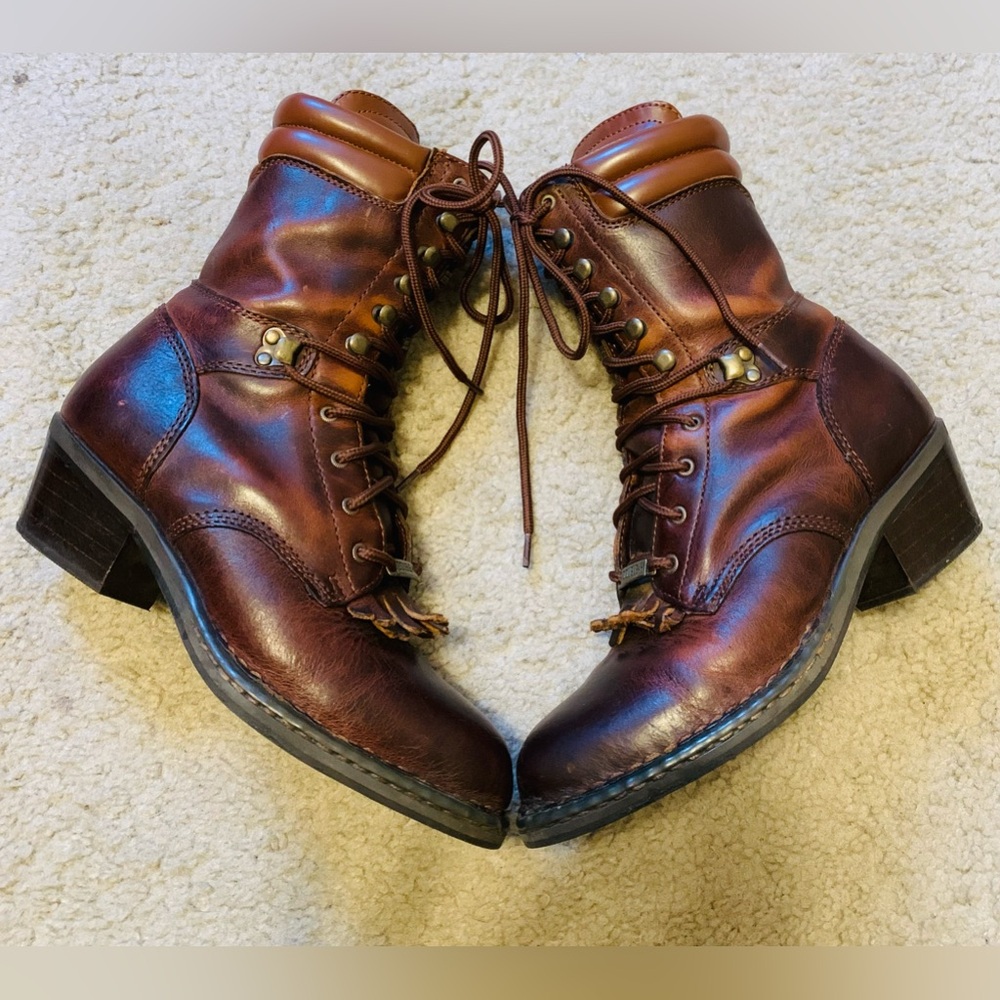 Double H Genuine Leather Vintage Boots